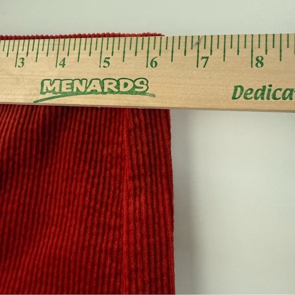 Judy Blue Orange Rust Slim Fit High Waist Stretch Corduroy Carpenter Jeans - Picture 13 of 16